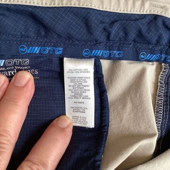 Mens Vineyard Vines On The Go Performance‎ Shorts OTG Beige 42x9 - Picture 4 of 4